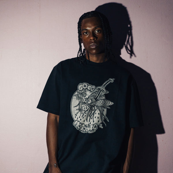 Loco Mosquito Cracked Logo T-Shirt (black)