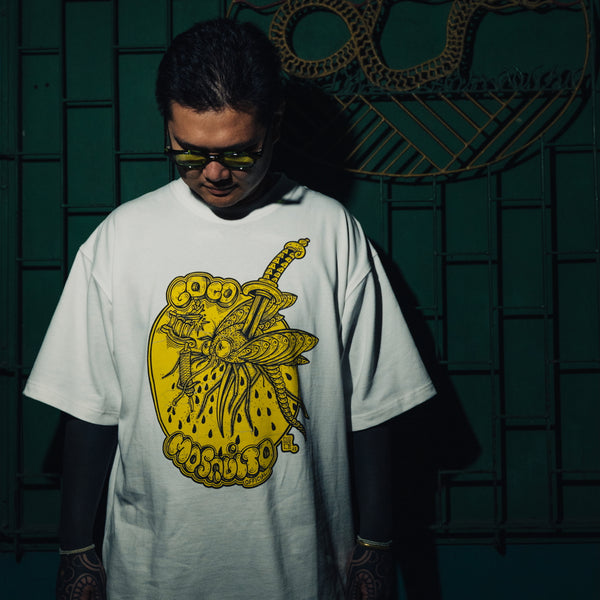 Loco Mosquito Cracked Logo T-Shirt (yellow)