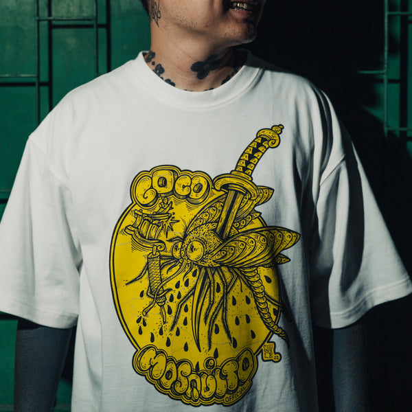 Loco Mosquito Cracked Logo T-Shirt (yellow)