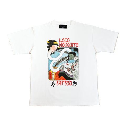 Loco Mosquito White Tebori T-Shirt