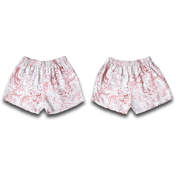 Good Luck Shorts (red/off-white)