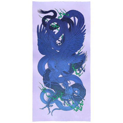 Screenprint (Lilac with Blue Fade)