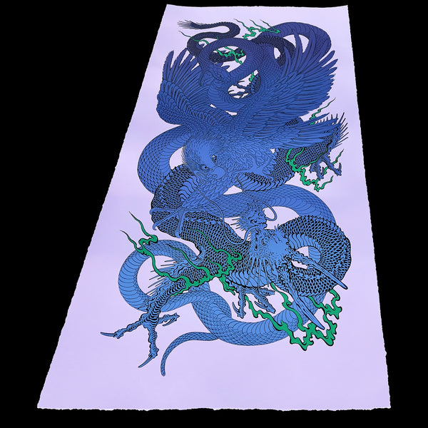 Screenprint (Lilac with Blue Fade)