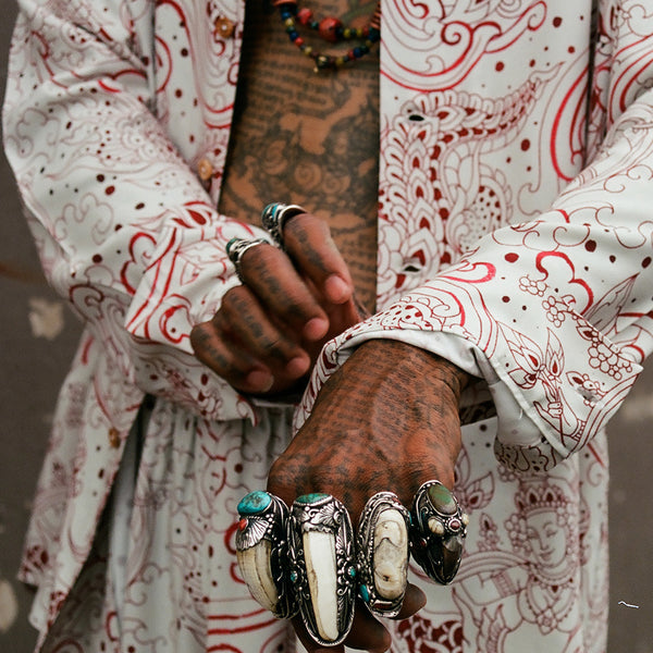 Good Luck Long Sleeve Shirt (red/off-white)