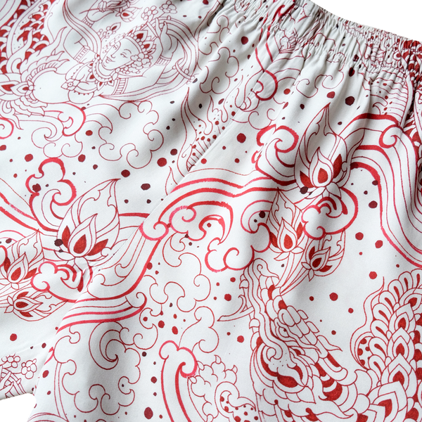 Good Luck Shorts (red/off-white)