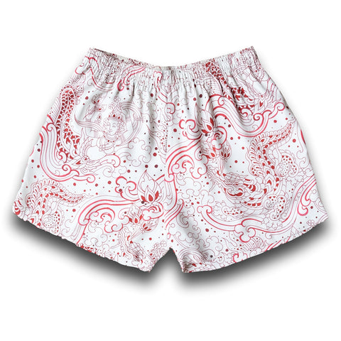 Good Luck Shorts (red/off-white)