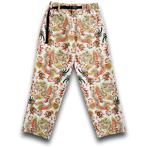 108 Dragons Off-White Belted Trousers (off-white/multi)